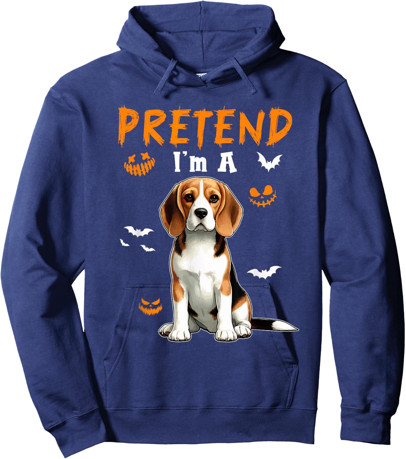 Pretend I'm A Beagle Halloween Costume Owner Kids Family Hoodie - Hoodie | Navy