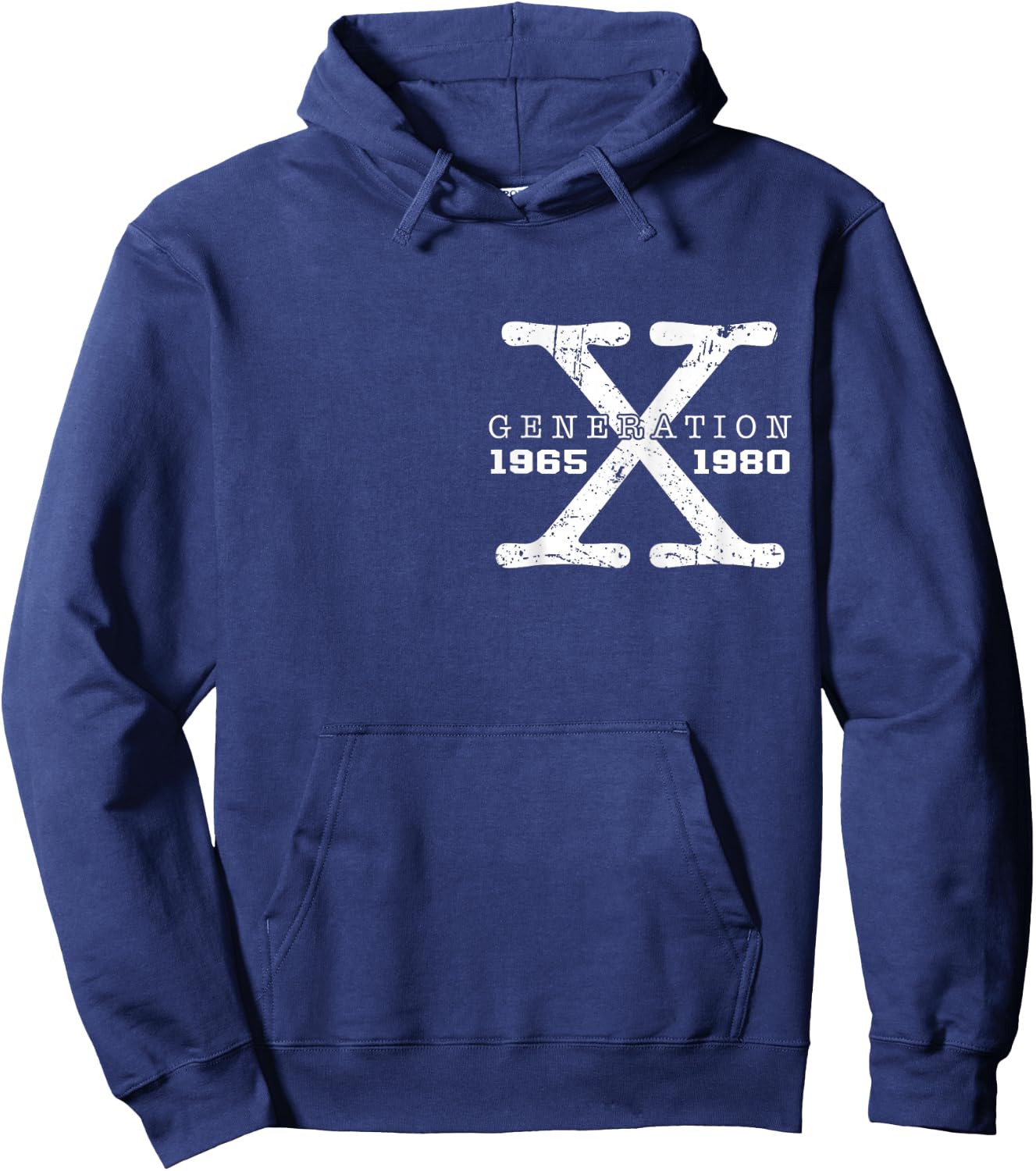 Generation X Raised On Hose Water And (on back) Gen X Hoodie - Hoodie | Navy