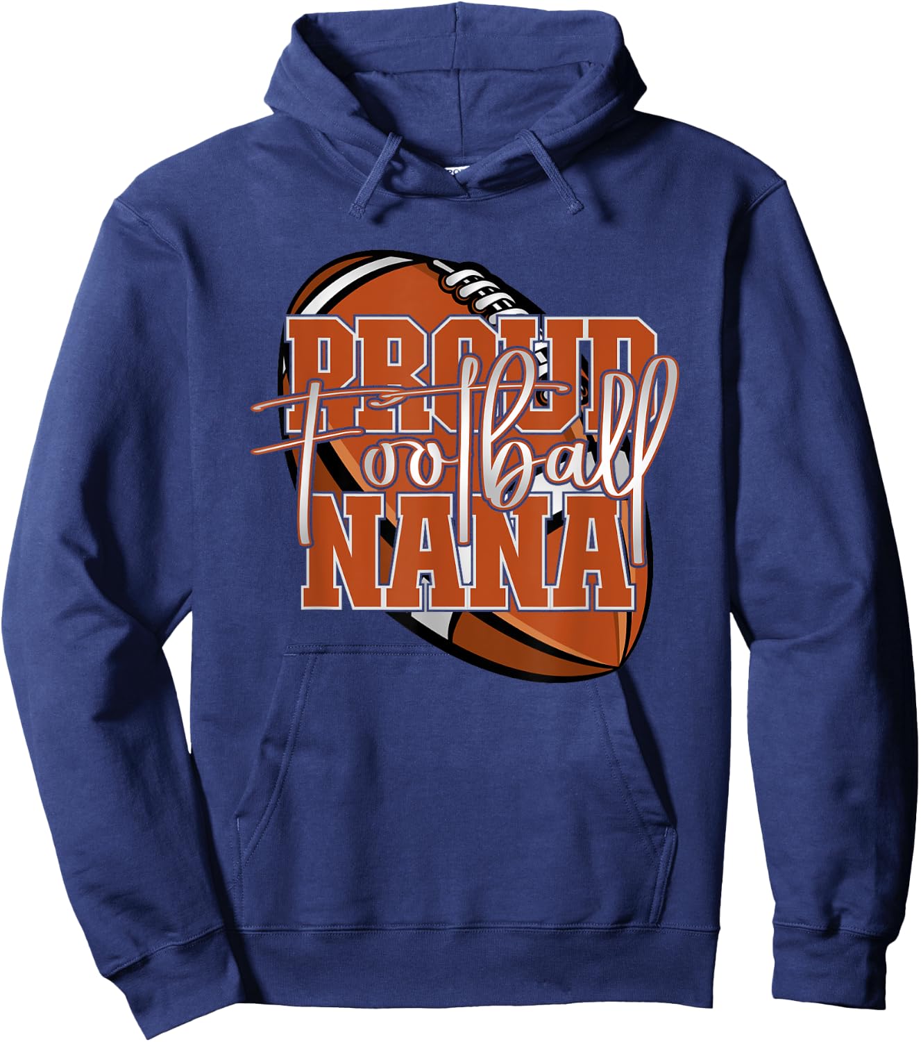 Proud Football Nana Family Matching Hoodie - Hoodie | Navy