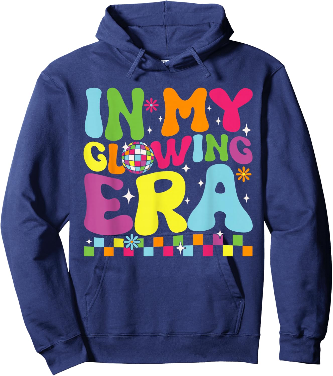 In My Glowing Era Summer Vacation Trips Funny Teachers Hoodie - Hoodie | Navy