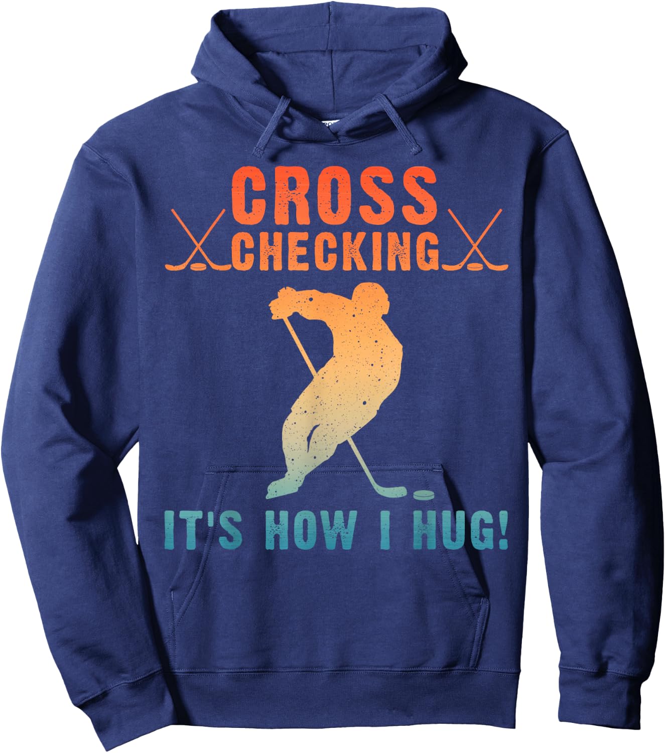 Funny Ice Hockey Design Women Sport Ice Hockey Lover Hoodie - Hoodie | Navy
