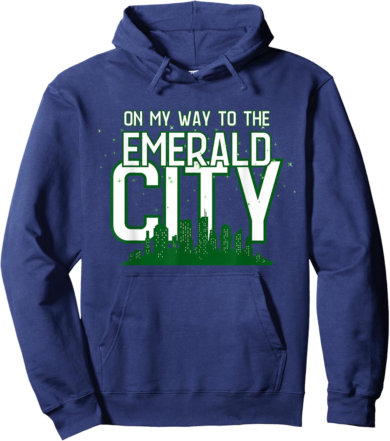 On My Way To The Emerald-City - Graphic Wiz Casual Hoodie - Hoodie | Navy