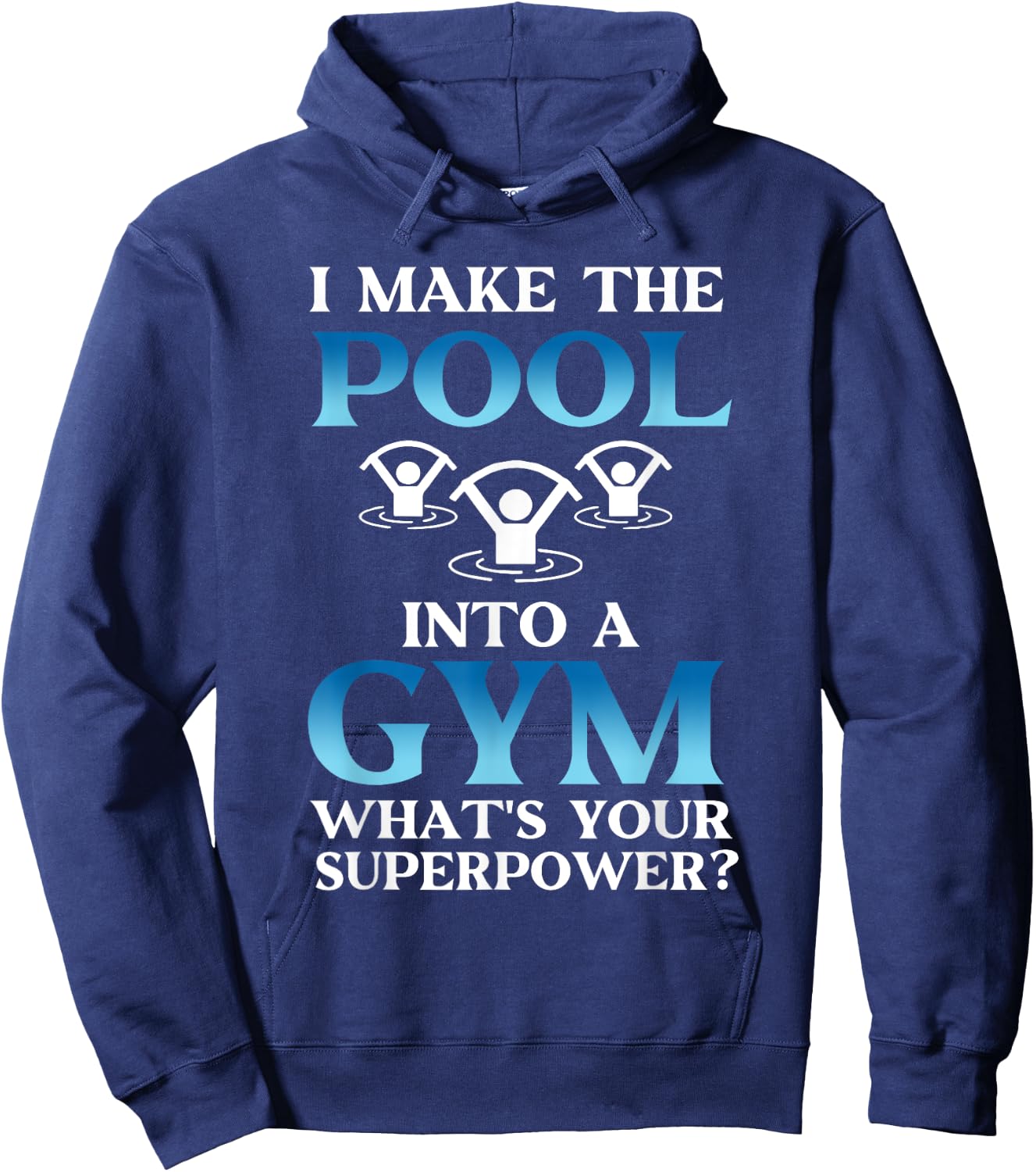 Funny Water Aerobics Instructor Hoodie - Hoodie | Navy
