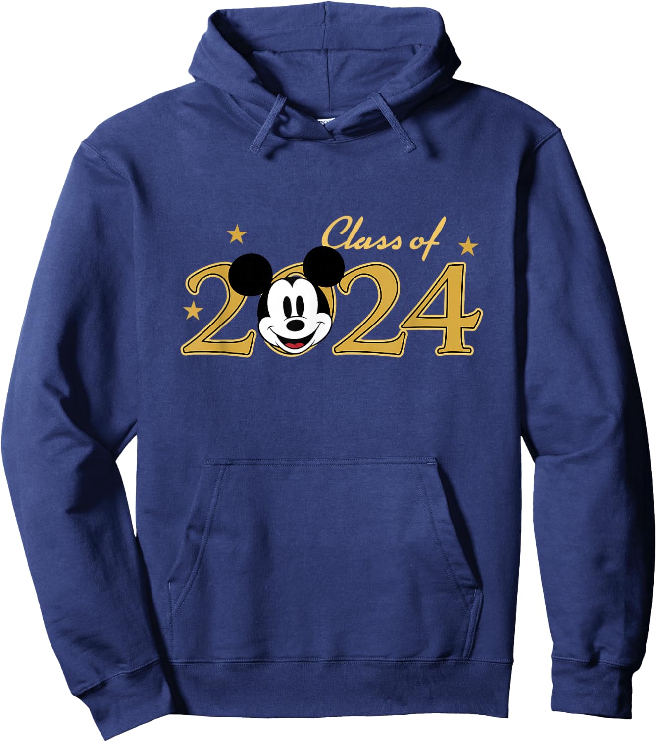 Disney Mickey And Friends Class Of 2024 Vintage Logo Hoodie - Hoodie | Navy