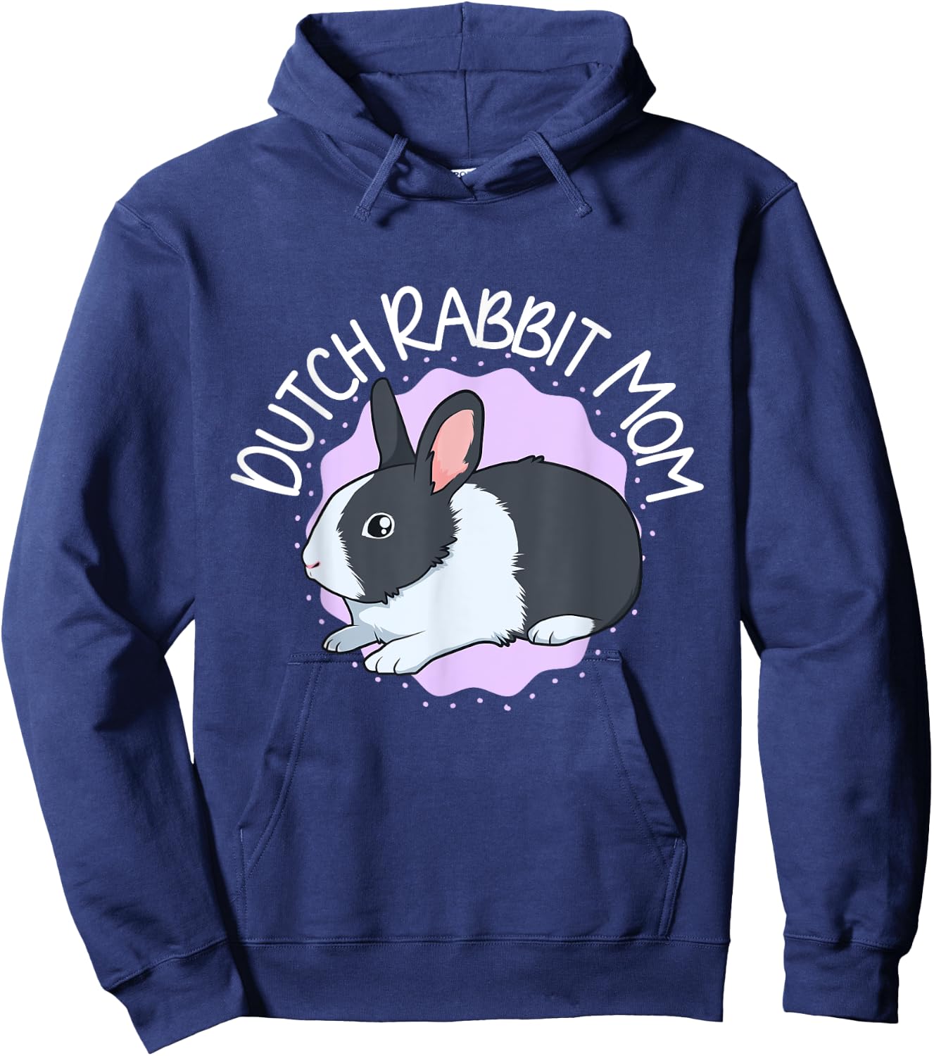 Dutch Rabbit Mom Hoodie - Hoodie | Navy