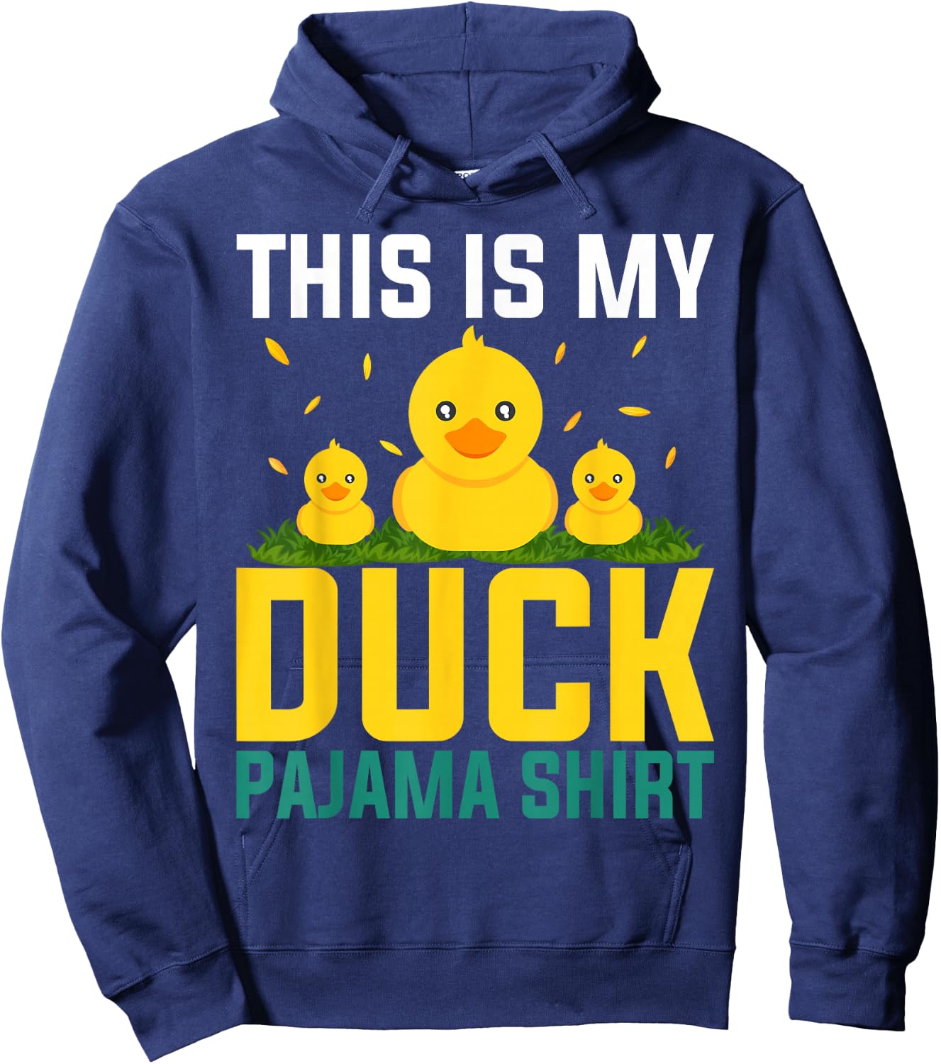 This Is My Duck Pajama Women Girls Duck Pjs Funny Duck Hoodie - Hoodie | Navy