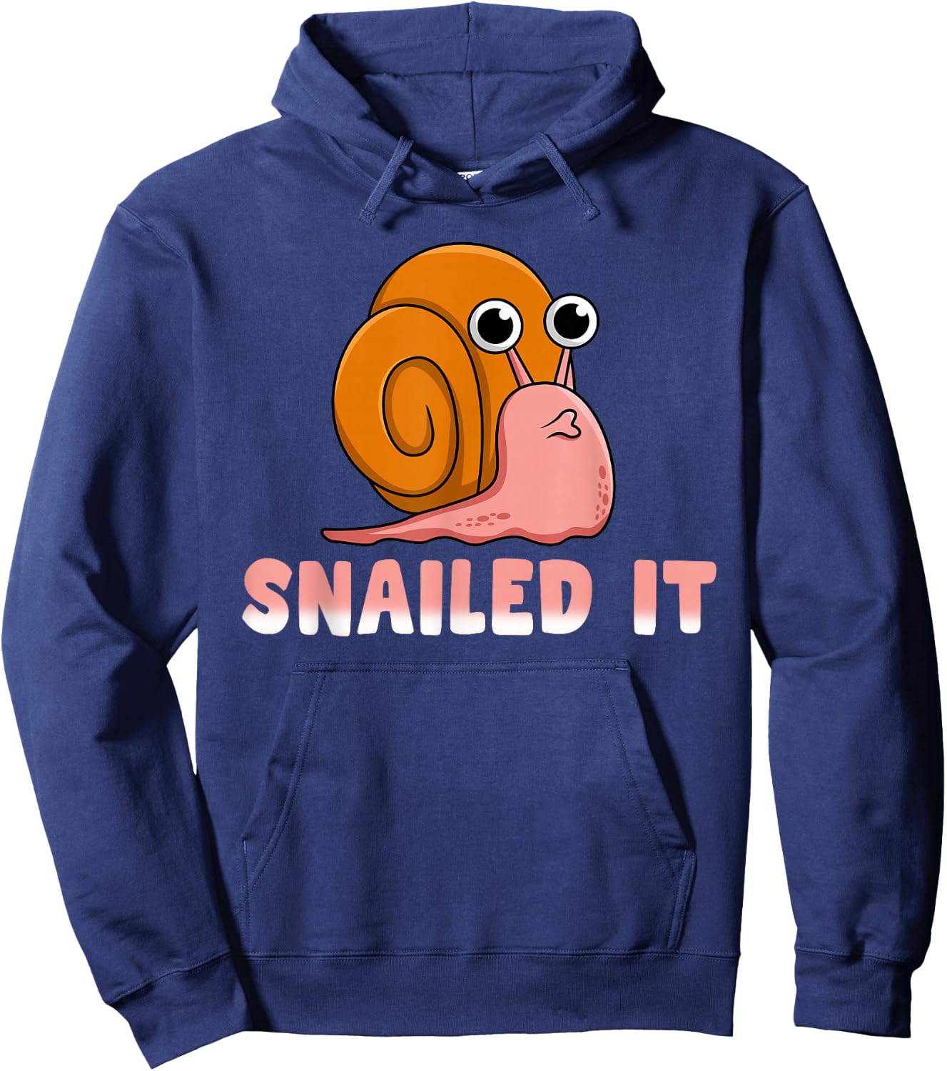 Snailed It Funny Snail Hoodie - Hoodie | Navy