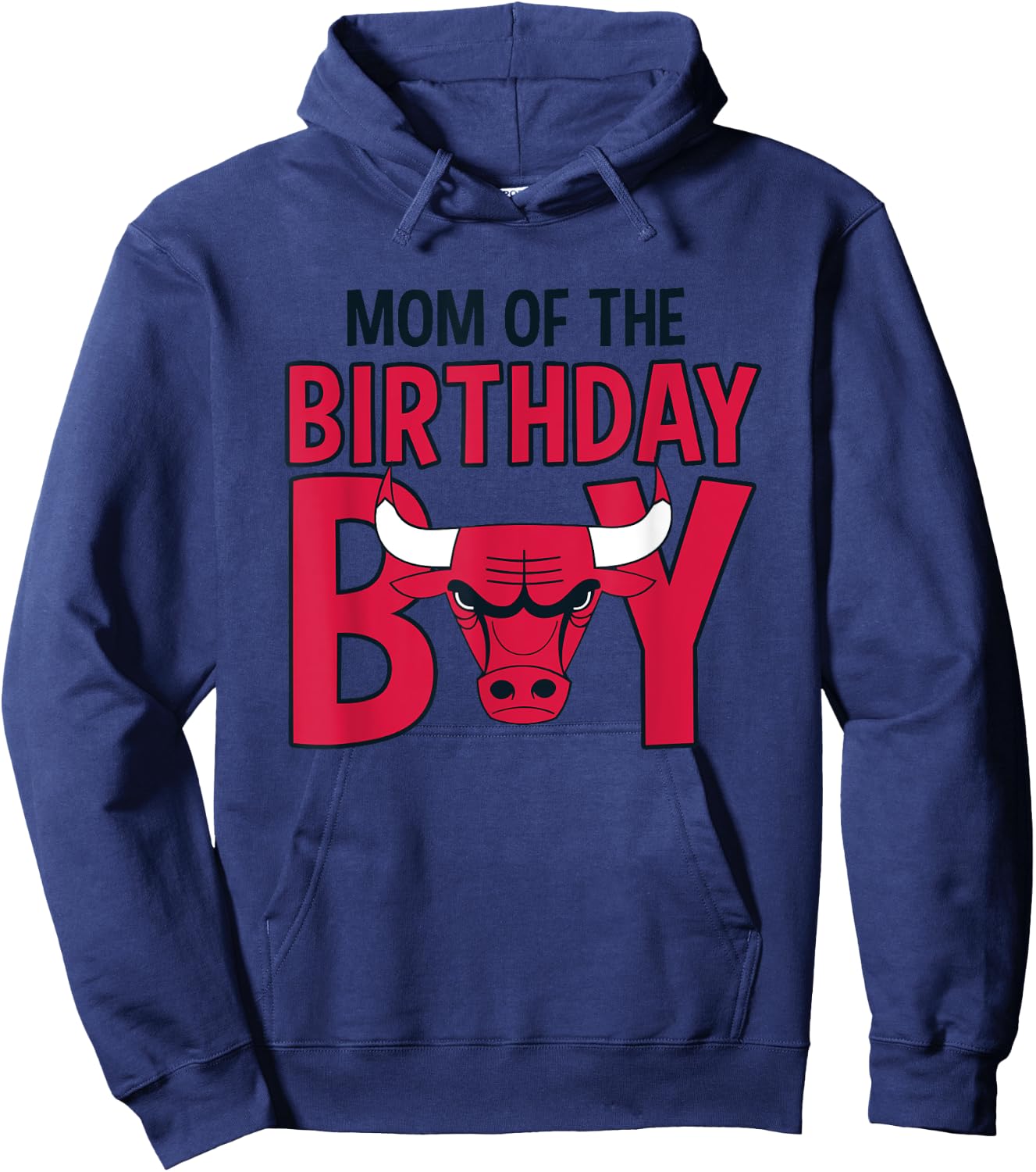 NBA Chicago Bulls Mom Of The Birthday Boy Hoodie - Hoodie | Navy