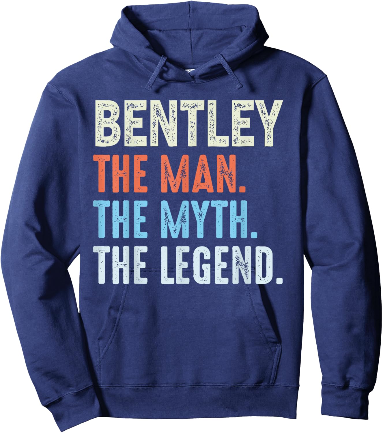 Bentley The Legend Name Personalized Cute Idea Men Vintage Hoodie - Hoodie | Navy