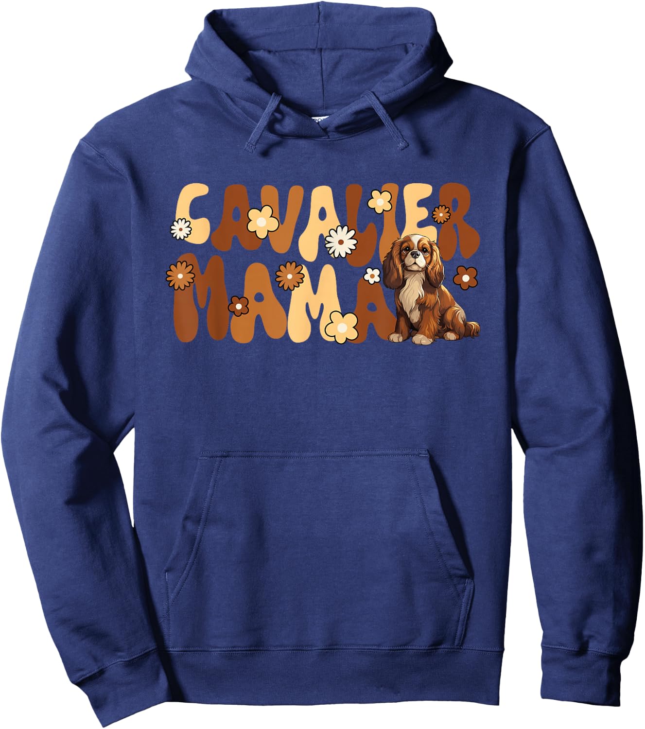 Cavalier King Charles Spaniel Groovy World's Best Cavalier Hoodie - Hoodie | Navy