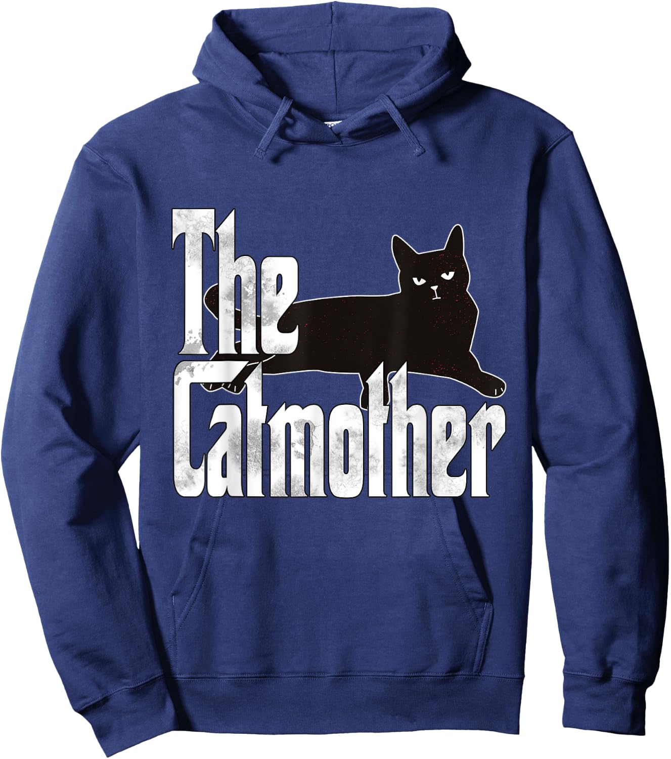 Funny Cat Mom Catmother Black Cat Mother Kitty Mommy Hoodie - Hoodie | Navy