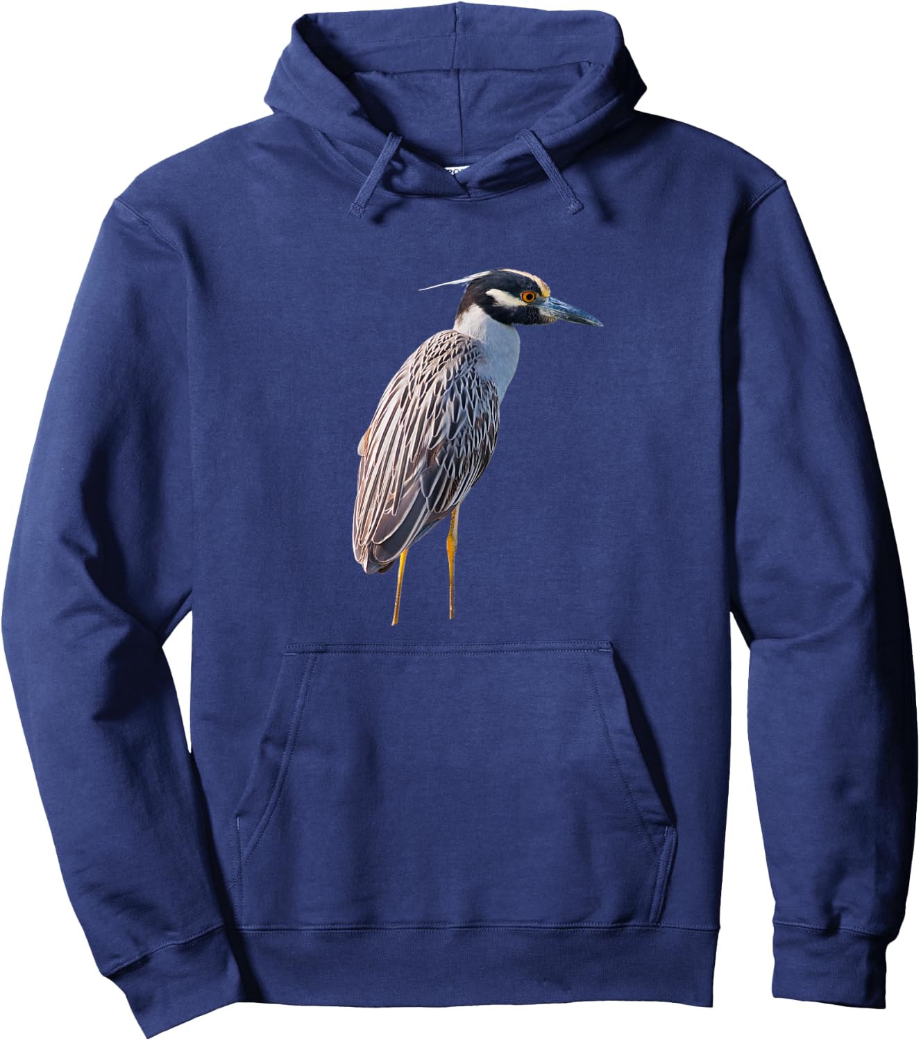Yellow Crowned Night-Heron Ibis Stork Egret Heron Hoodie - Hoodie | Navy