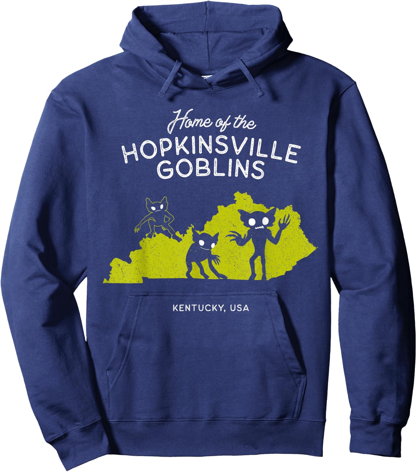 Home of the Hopkinsville Goblins - Kentucky, USA Hoodie - Hoodie | Navy