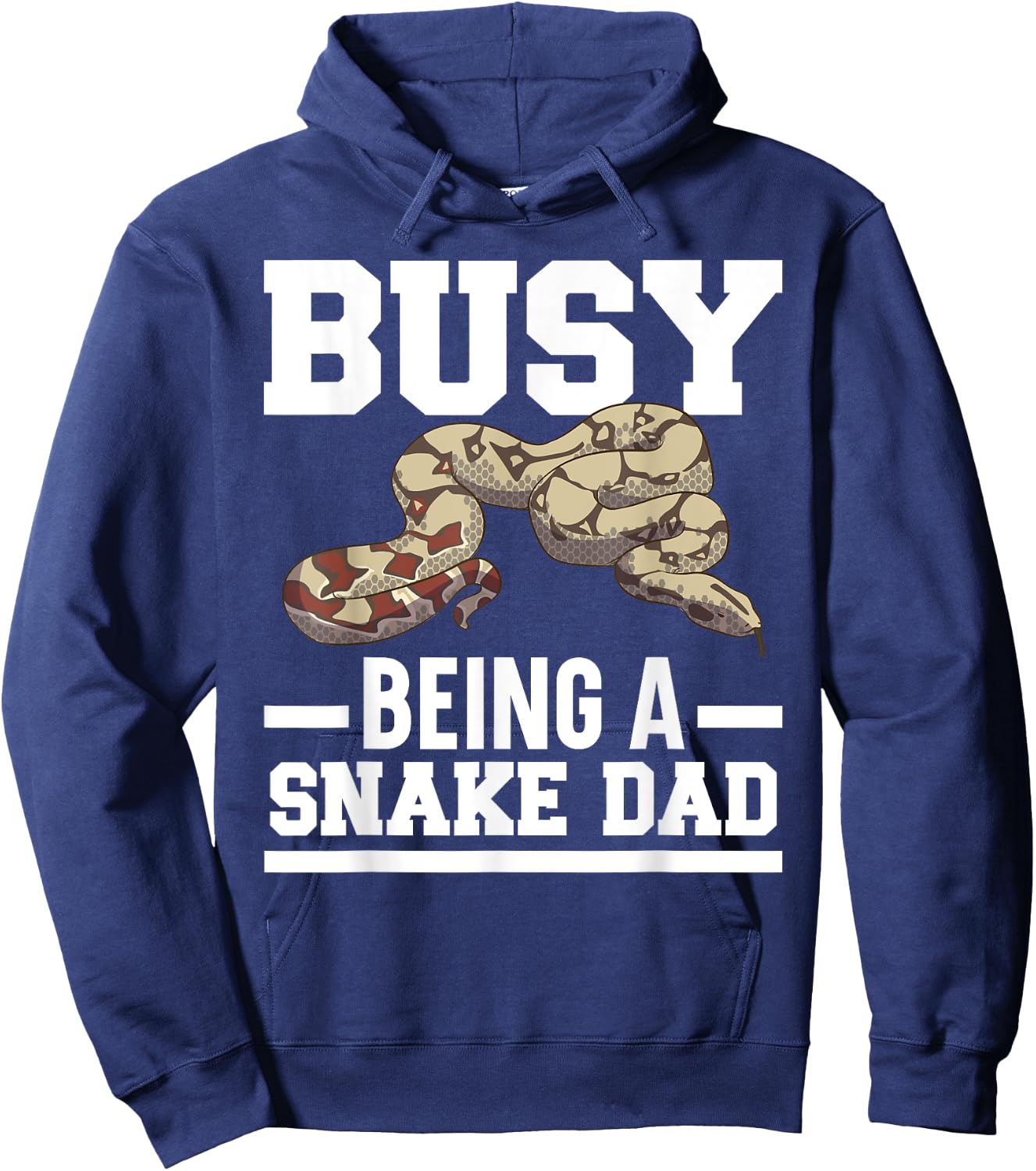 Busy Being A Snake Dad Venom Serpent Reptile Fathers Day Hoodie - Hoodie | Navy