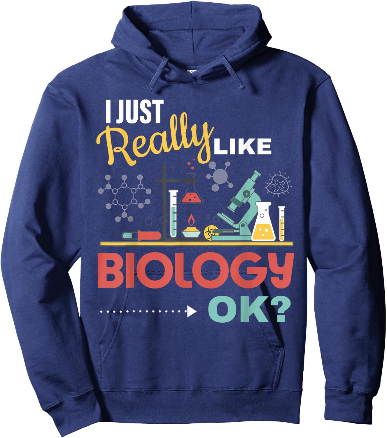 Really Like Biology Science Teacher Biologist Men Women Hoodie - Hoodie | Navy