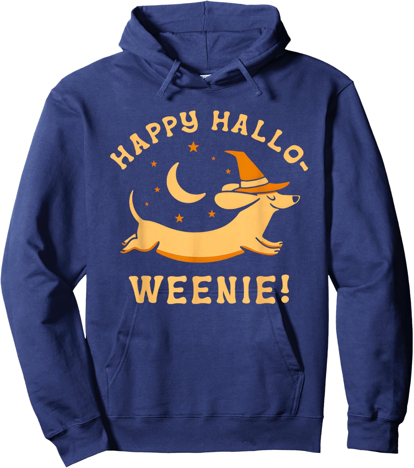 Happy Hallo-Weenie Halloween Hoodie - Hoodie | Navy