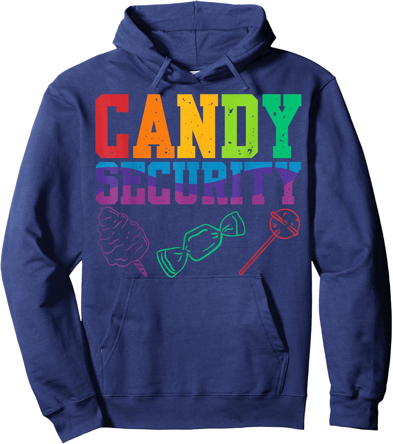 Candy Security Candyland Halloween Costume Kids Teens Adult Hoodie - Hoodie | Navy