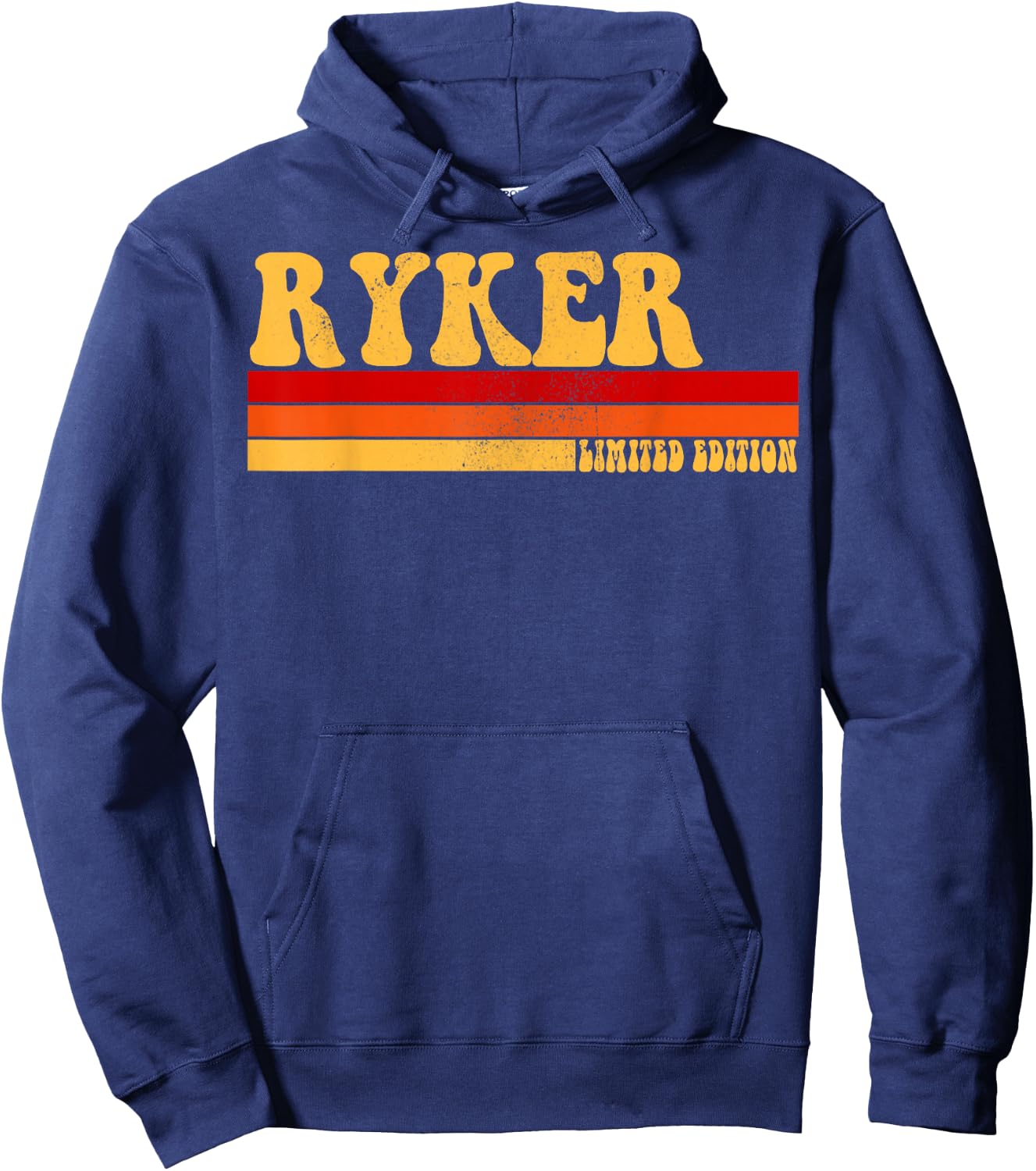 RYKER Name Personalized Idea Men Retro Vintage RYKER Hoodie - Hoodie | Navy