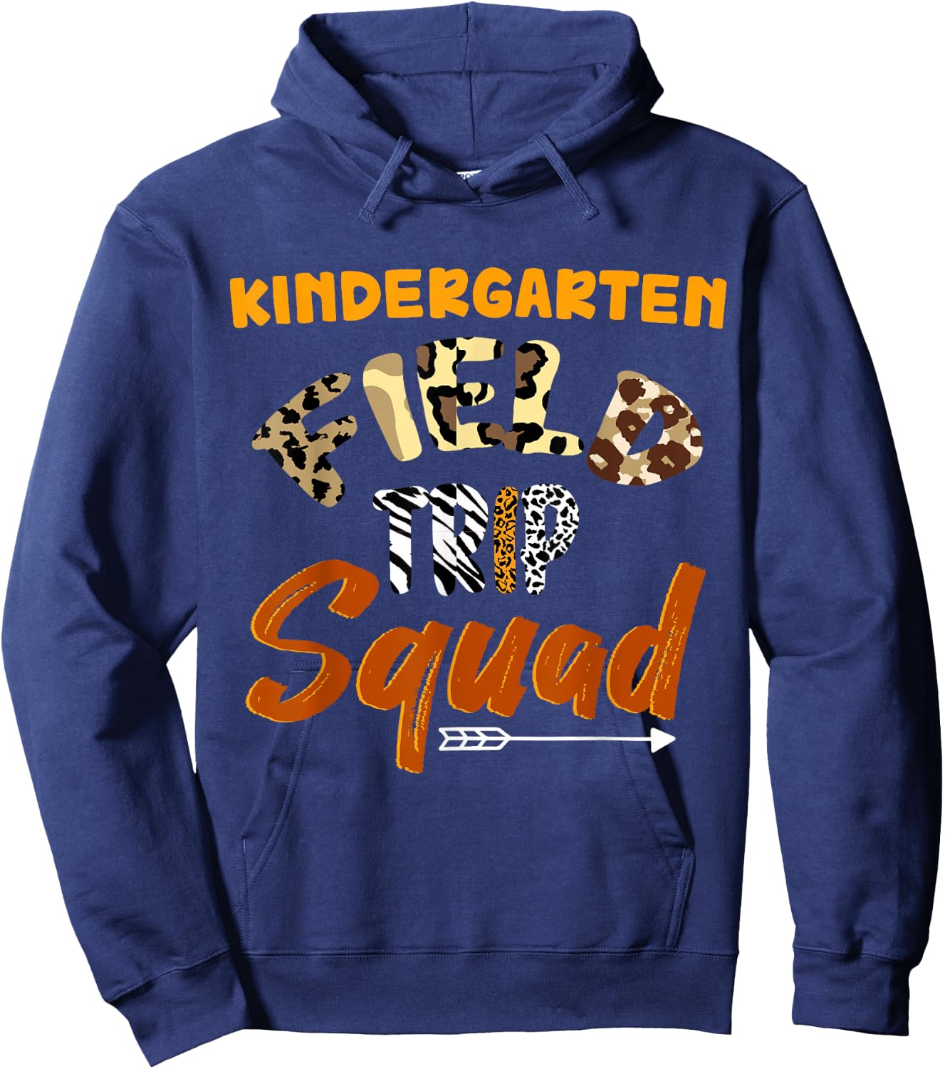 Kindergarten Zoo School Field Day Trip 2026 Matching School Hoodie - Hoodie | Navy