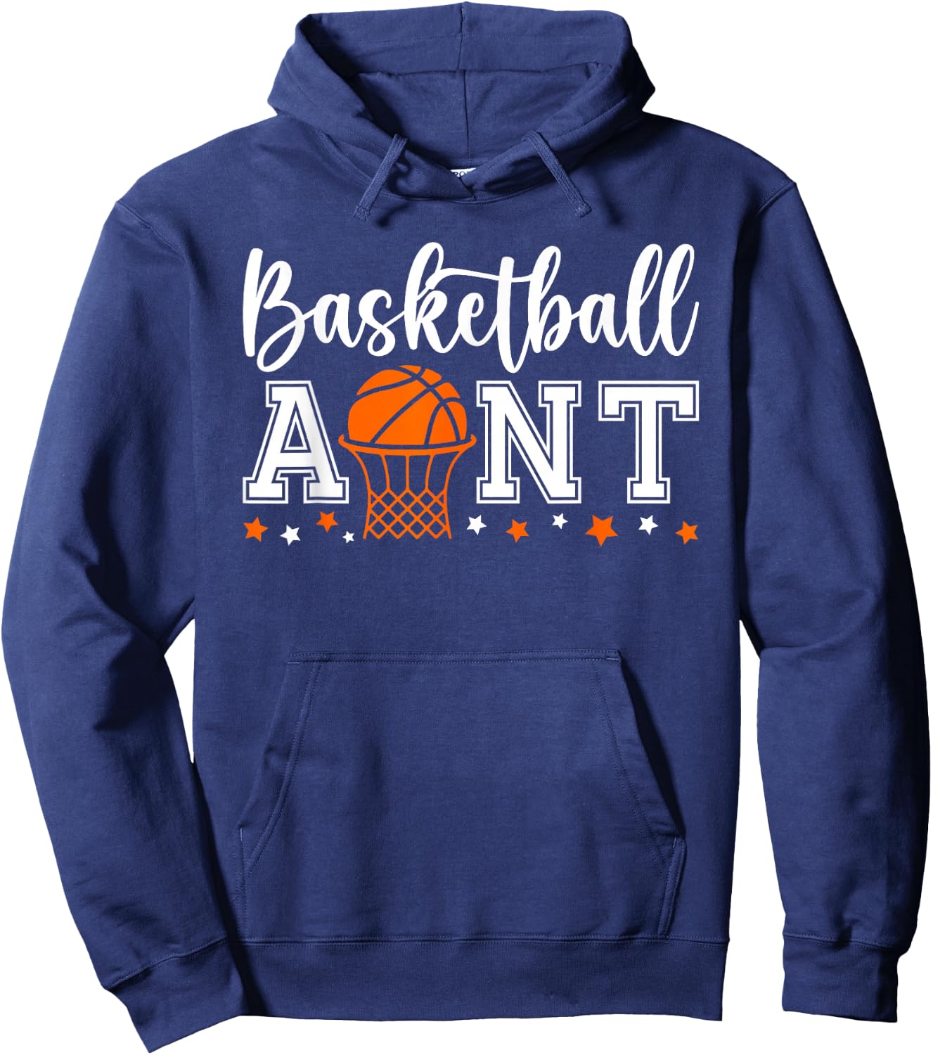 Basketball Aunt Of A Basketball Player Auntie Hoodie - Hoodie | Navy