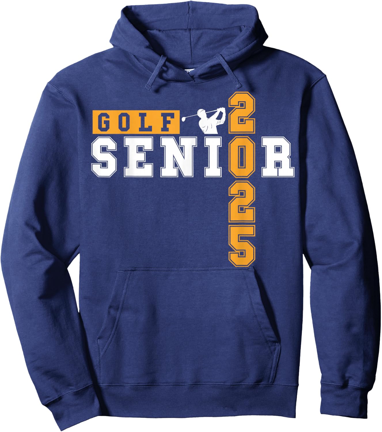 Golf Senior Night Golf Senior 2025 Graduation 15 Hoodie - Hoodie | Navy