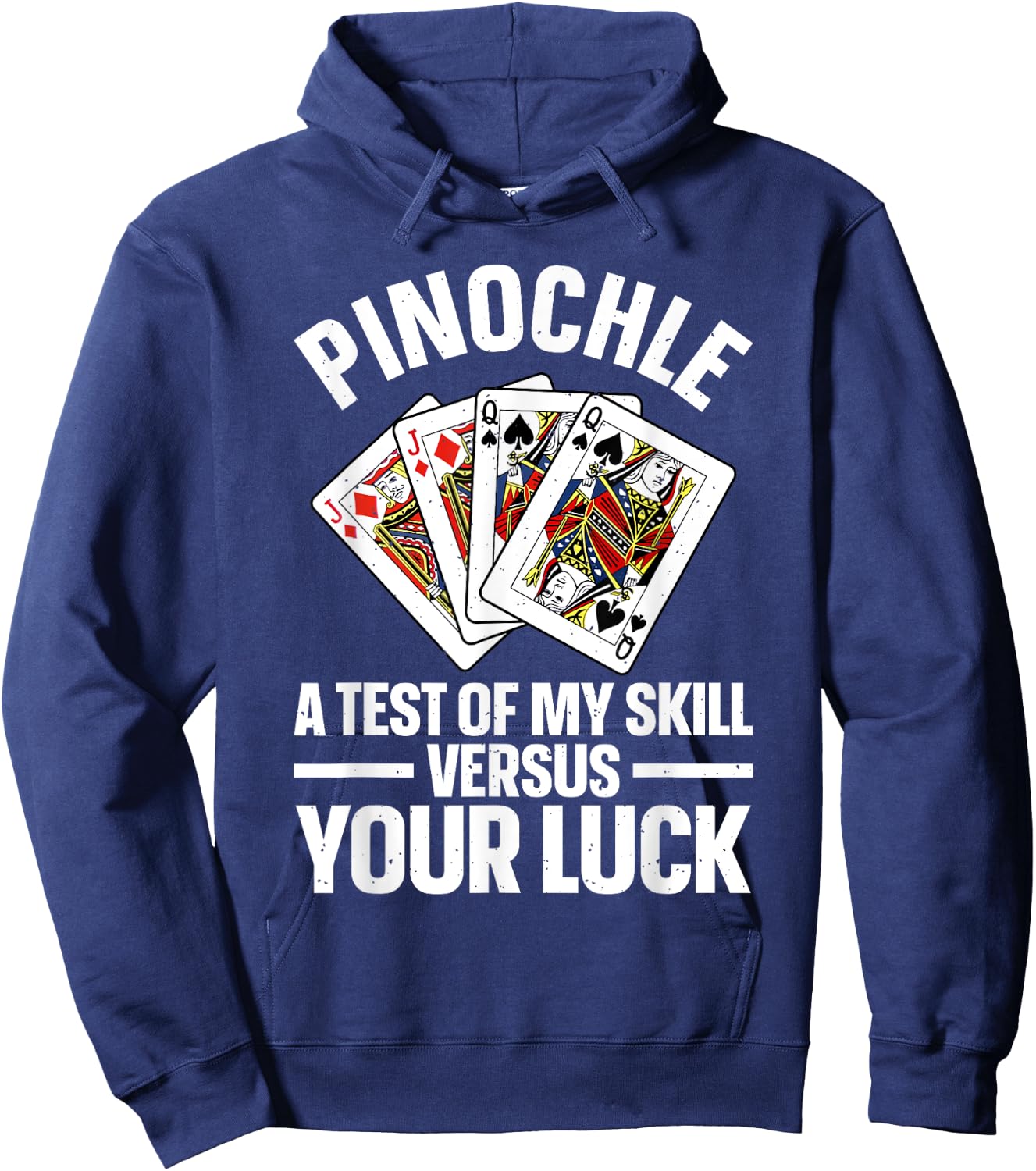Cute Pinochle Design Women Card Game Pinochle Lover Hoodie - Hoodie | Navy