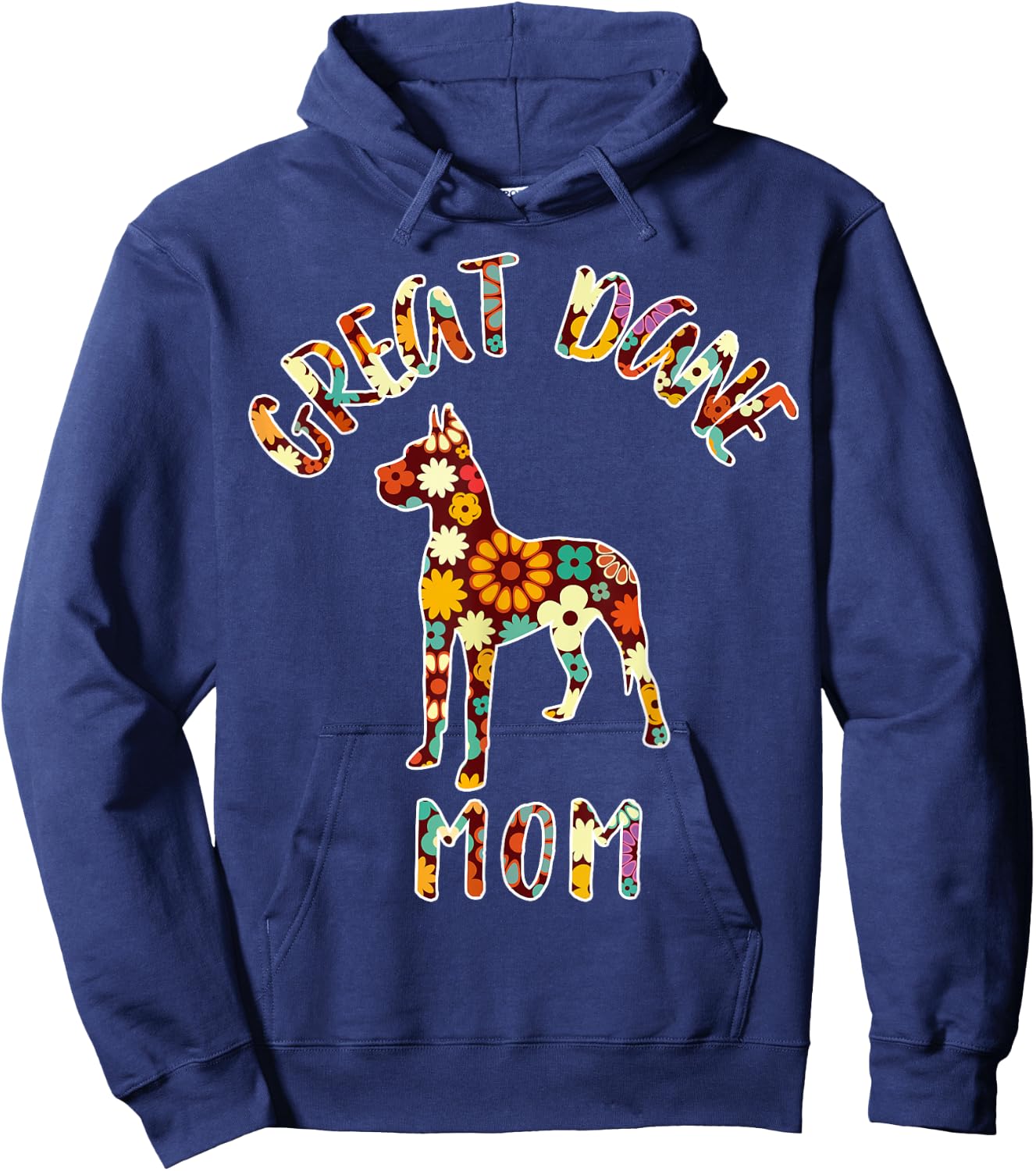 Great Dane Mom Great Dane Mama Dog Mom Great Dane Owner Women Kids Hoodie - Hoodie | Navy