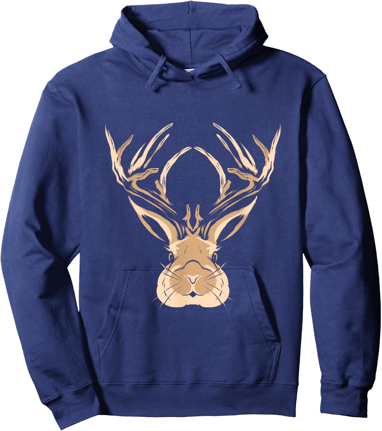 Jackalope Head Gift Hoodie - Hoodie | Navy