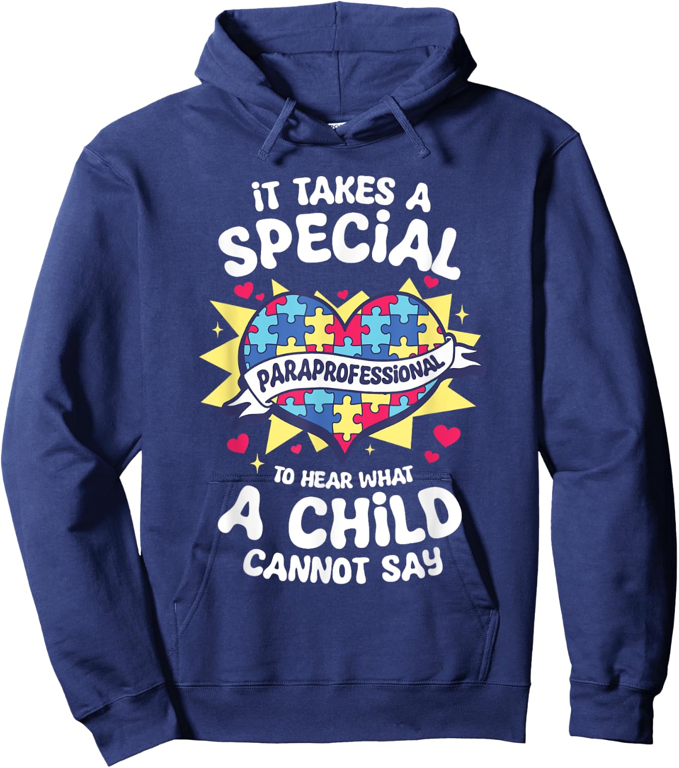 Paraprofessional Para Educator Parapro Teacher Hoodie - Hoodie | Navy