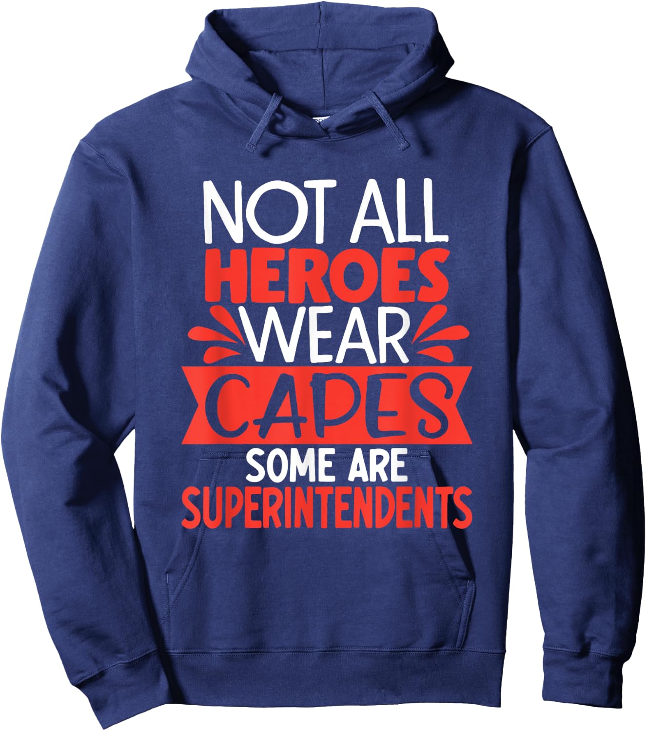 School Supervisor Manager Back To School Superintendent Hoodie - Hoodie | Navy