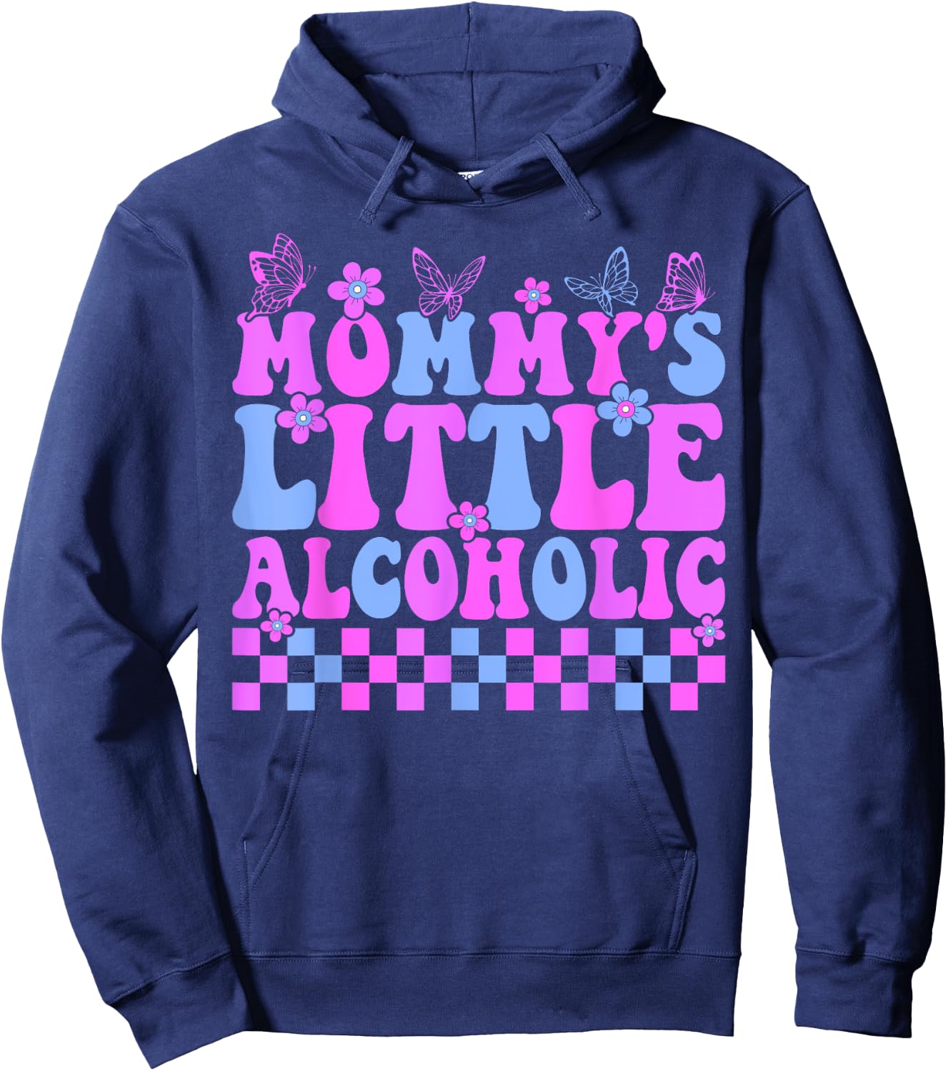 Mommy's little alcoholic funny Hoodie - Hoodie | Navy