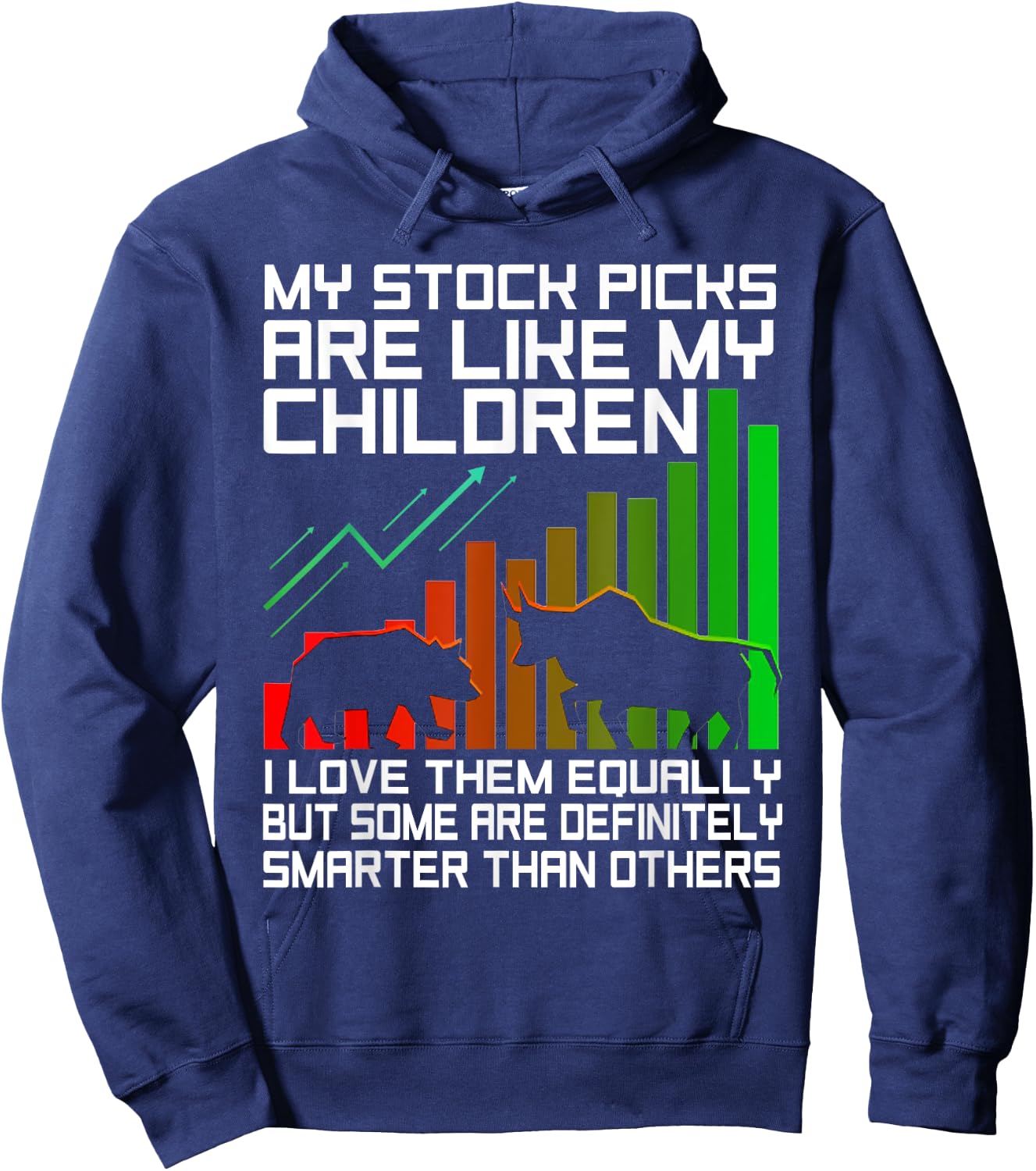 Funny Stock Trading Design Stock Market Stock Trader Hoodie - Hoodie | Navy