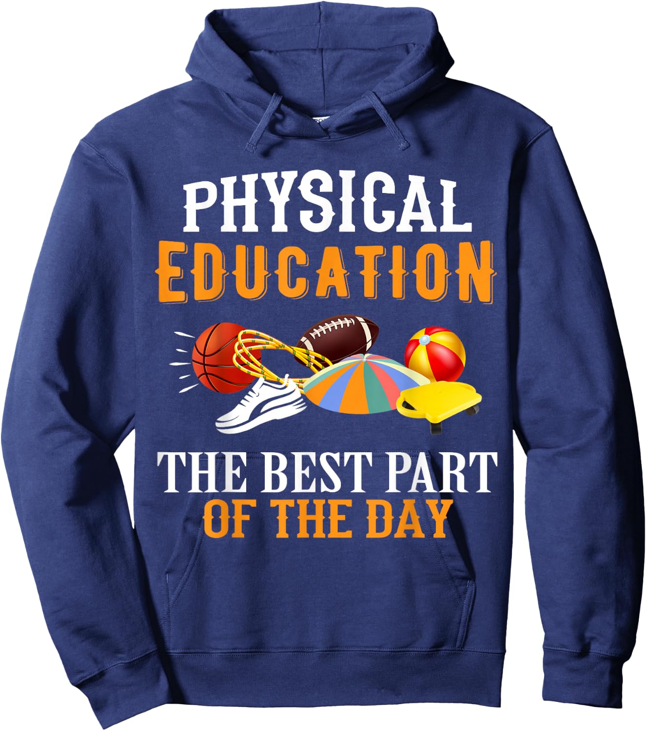 P.E. The Best Part Of The Day Hoodie - Hoodie | Navy