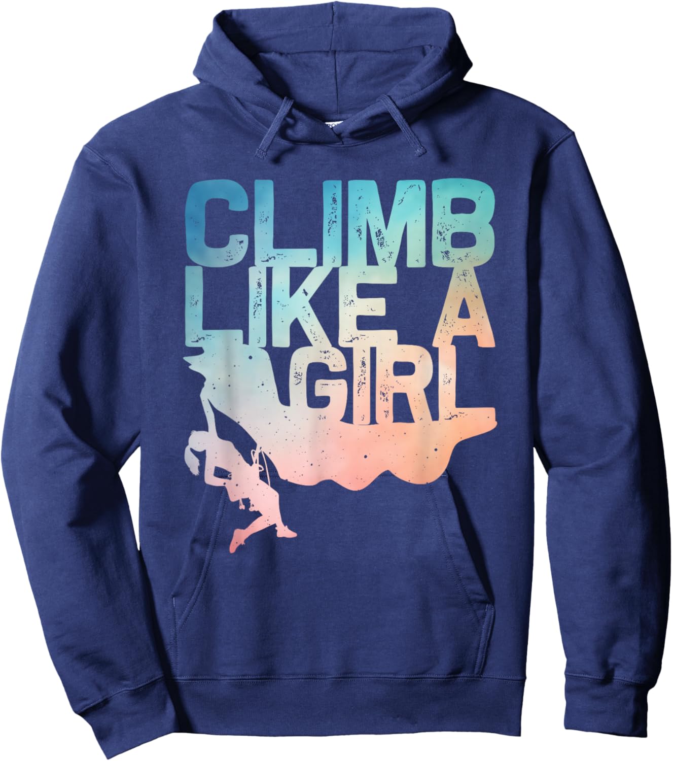 Funny Rock Climbing Design For Girls Women Kids Rock Climber Hoodie - Hoodie | Navy