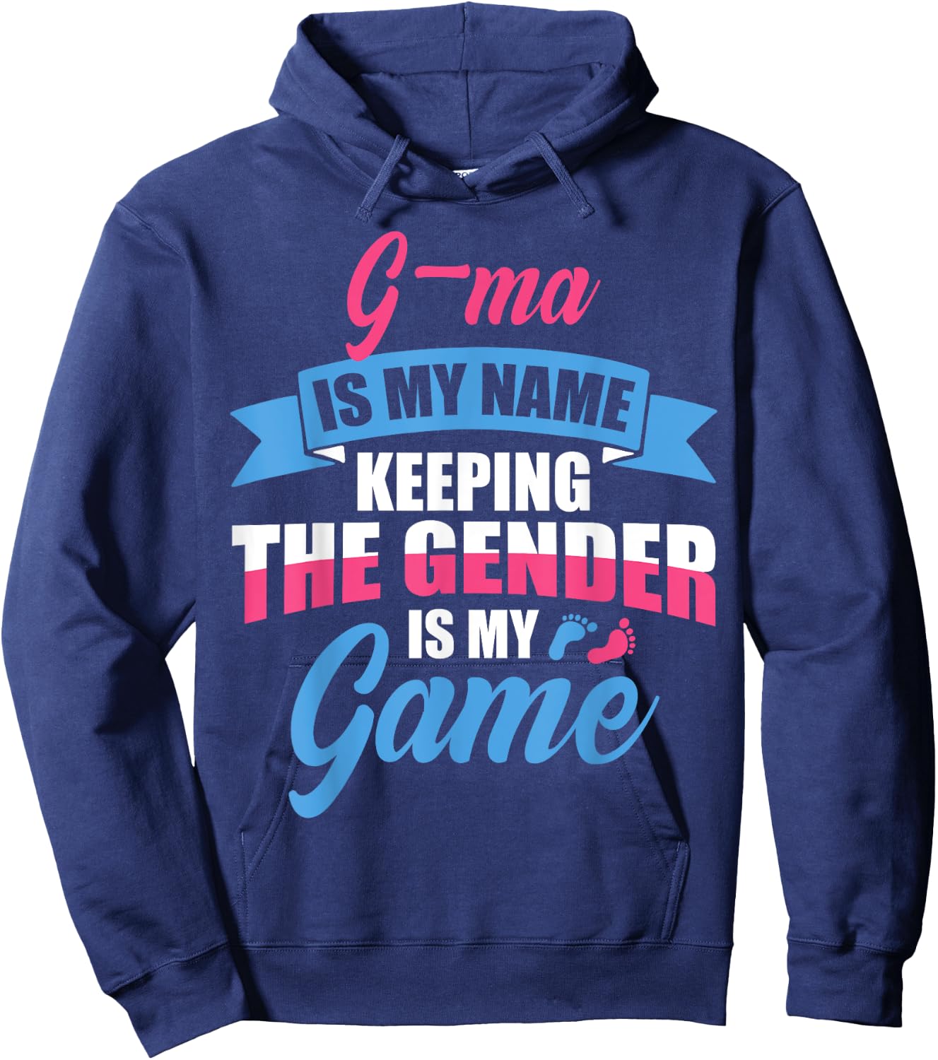 Gender Reveal Quote for a Keeper Of The Gender G-MA Family Hoodie - Hoodie | Navy