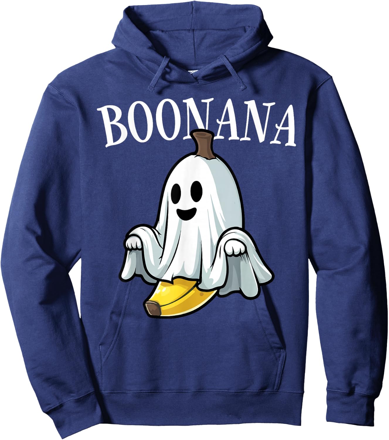 Cute Ghost Banana Costume Boonana Halloween Boys Girls Kids Hoodie - Hoodie | Navy