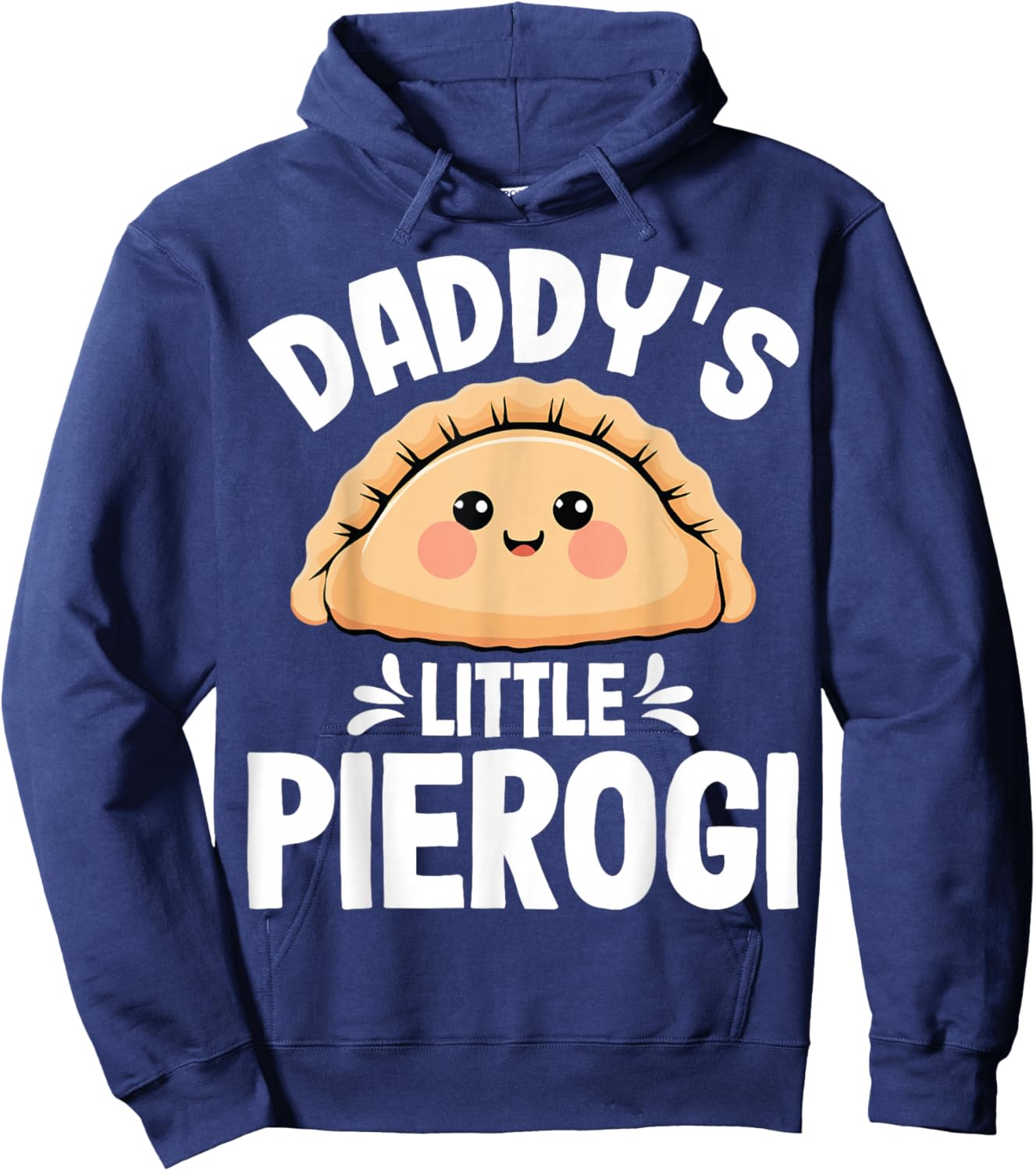 Kids Daddy's Little Pierogi - Polish Pierogis Lover Dad Hoodie - Hoodie | Navy