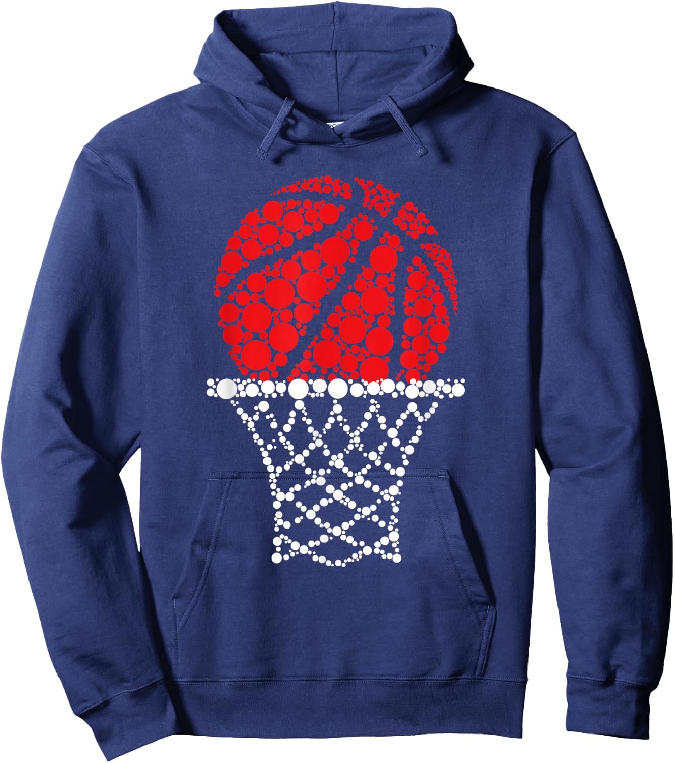 Basketball Dots Happy Dot Day For Kids Man Woman Hoodie - Hoodie | Navy