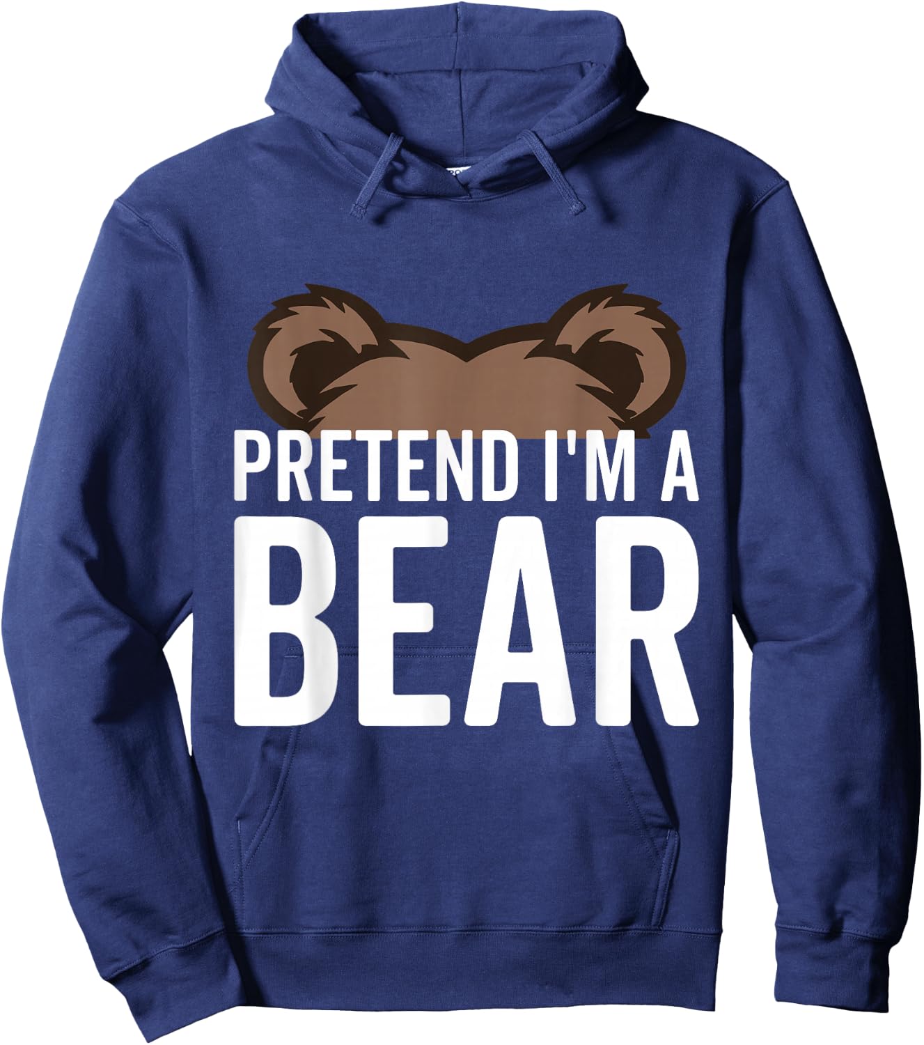 Pretend I'm A Bear Lazy Halloween Costume Halloween party Hoodie - Hoodie | Navy