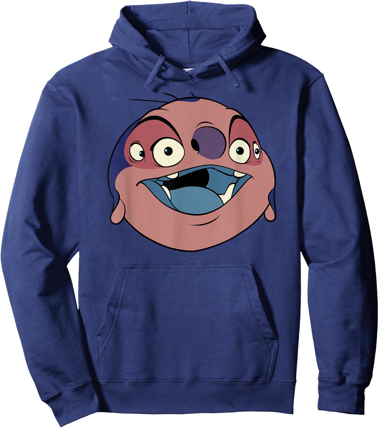 Disney Lilo & Stitch Jumba Jookiba Smiling Big Face Costume Hoodie - Hoodie | Navy