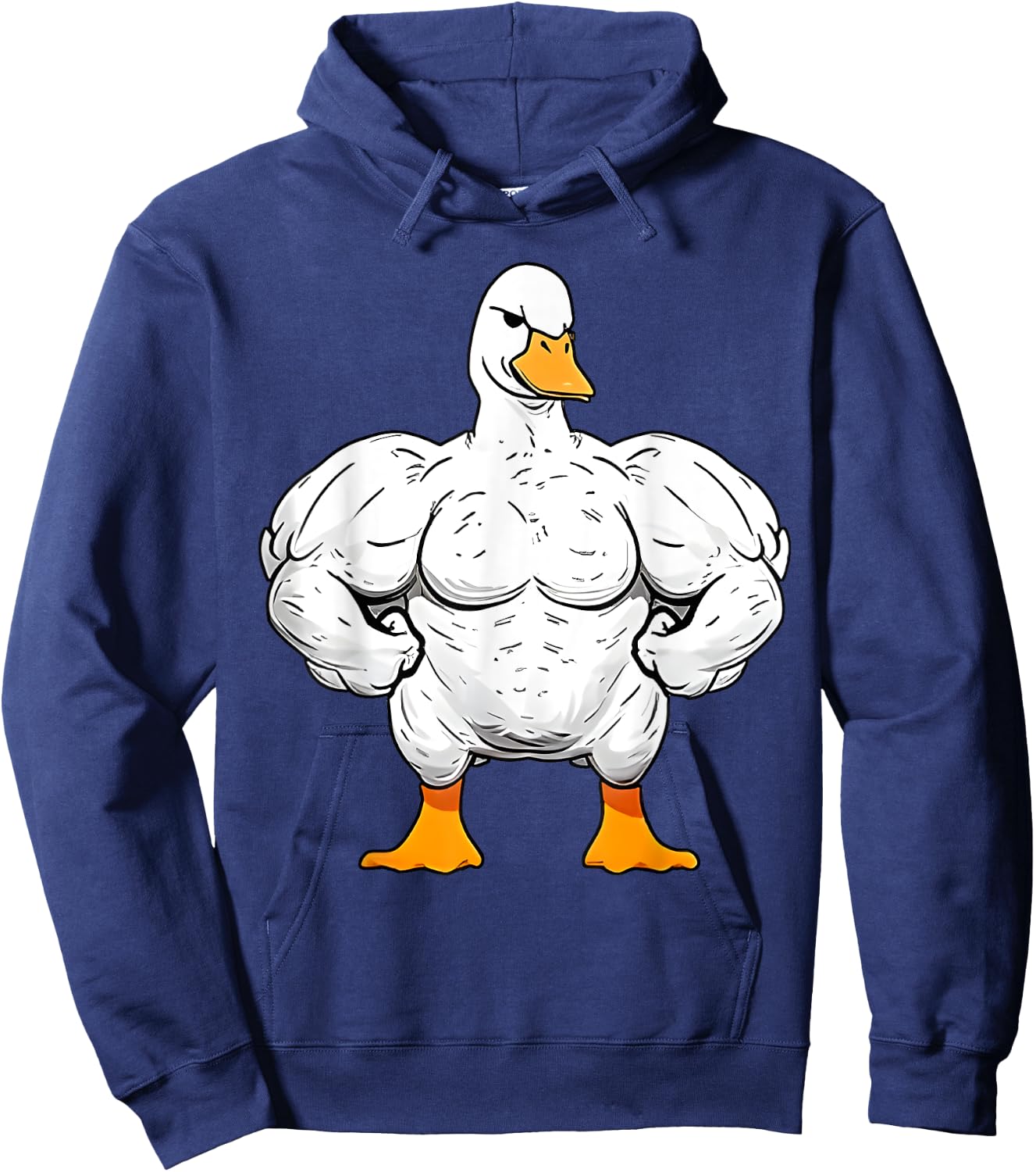 Strong Duck Gym Outfits Gym Lover Quackin Duck Weightlifting Hoodie - Hoodie | Navy