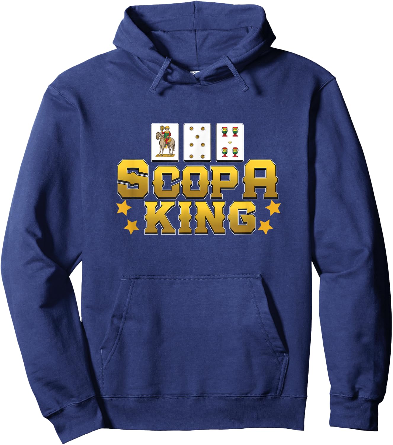 Awesome Scopa King Italian Card Game For A Scopa Party Lover Hoodie - Hoodie | Navy