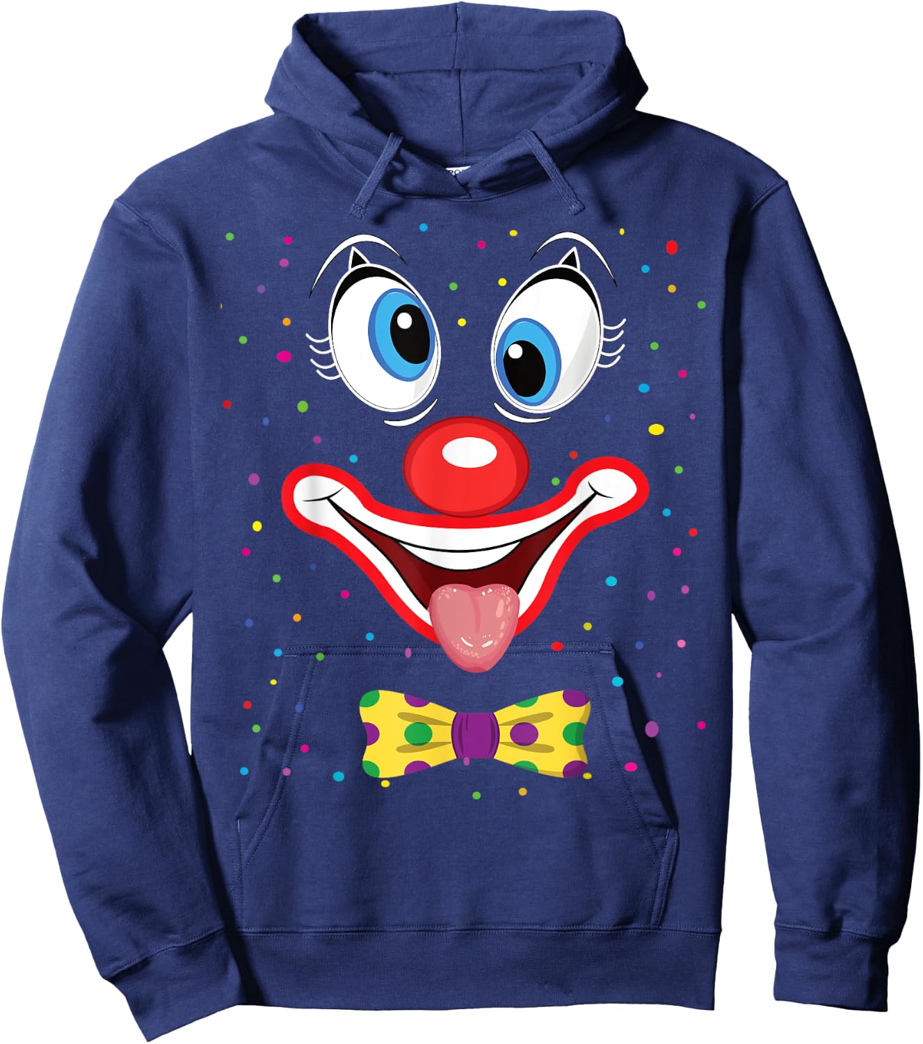Carnival Clown Face Circus Costume Kids Men Women Carnivals Hoodie - Hoodie | Navy
