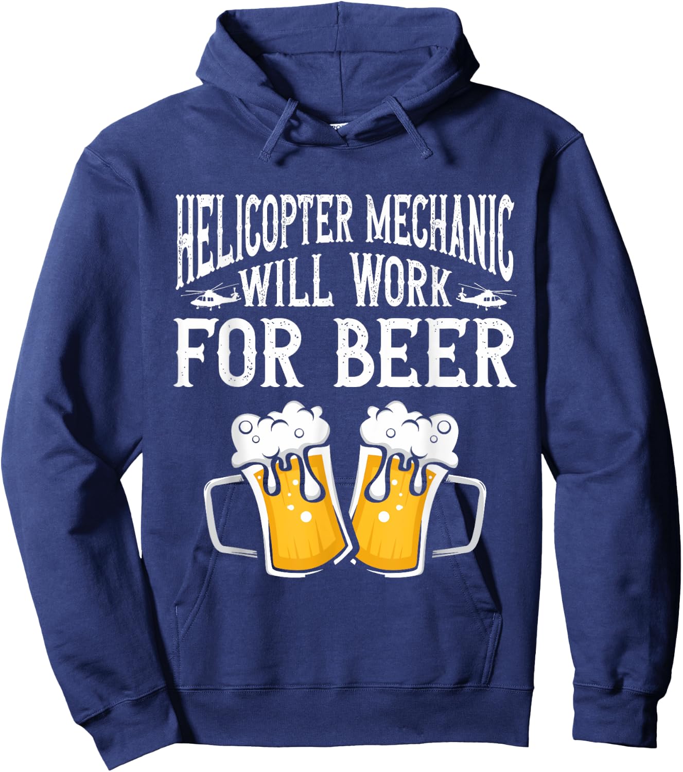Helicopter Technician Helicopter Mechanic Hoodie - Hoodie | Navy
