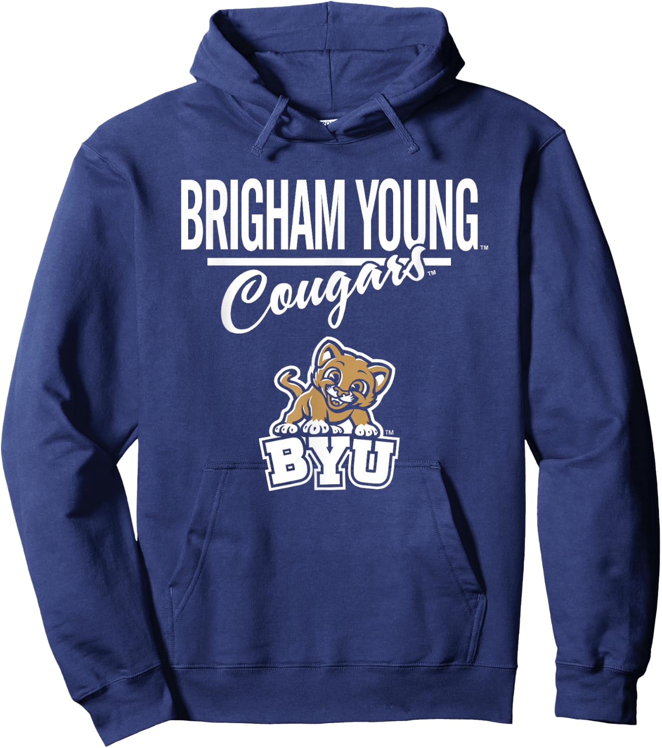 BYU Cougars Mascot Navy Officially Licensed Hoodie - Hoodie | Navy