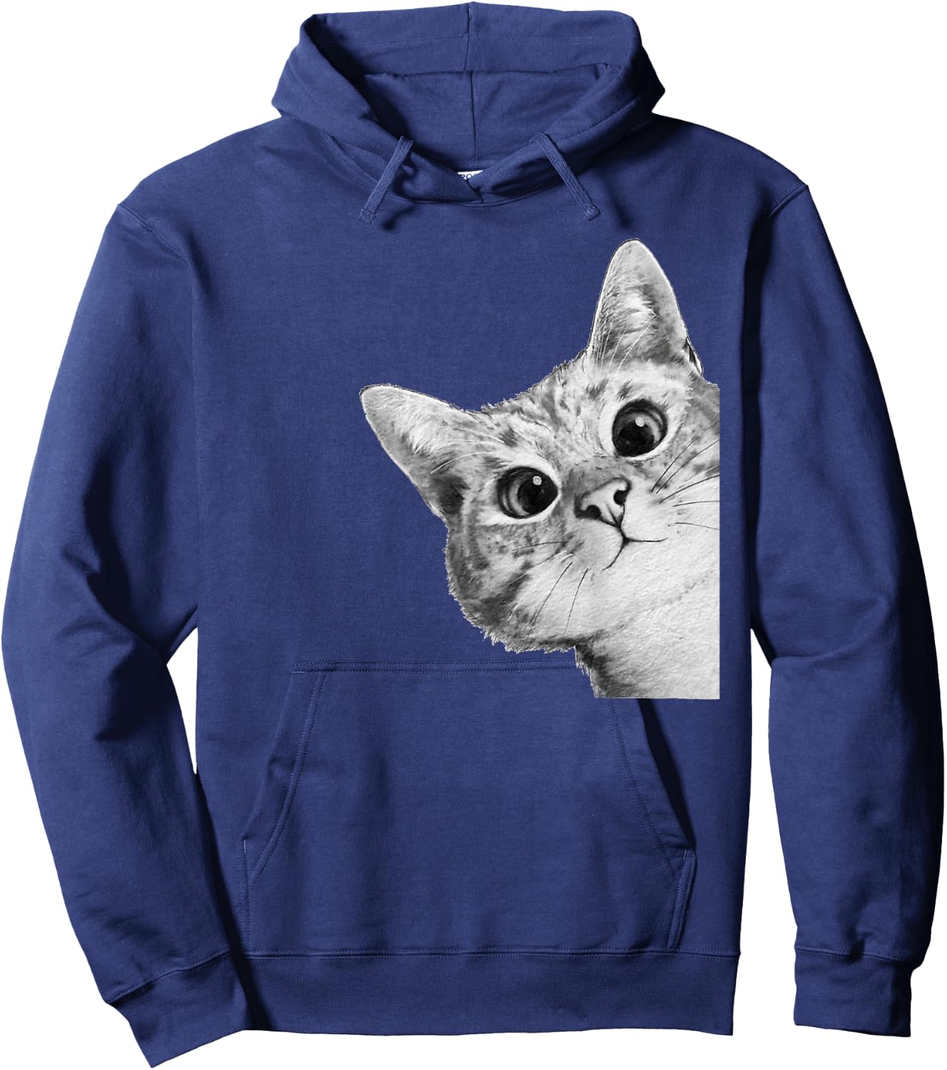 Cute Adorable Kitty Cat Women Girls Kids Hoodie - Hoodie | Navy