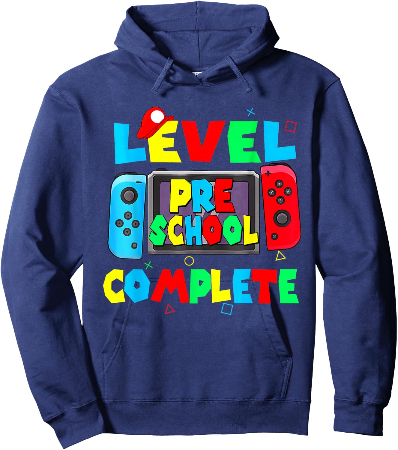 Level Preschool complete last day of school video game Hoodie - Hoodie | Navy