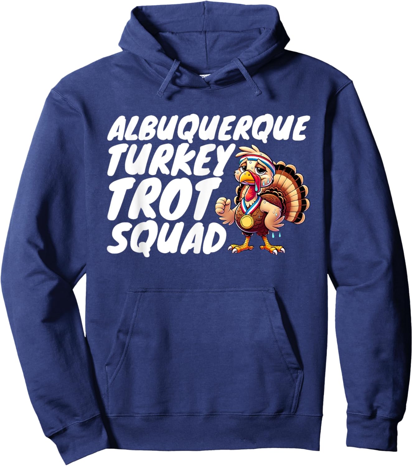 Albuquerque Turkey Trot Squad Hoodie - Hoodie | Navy