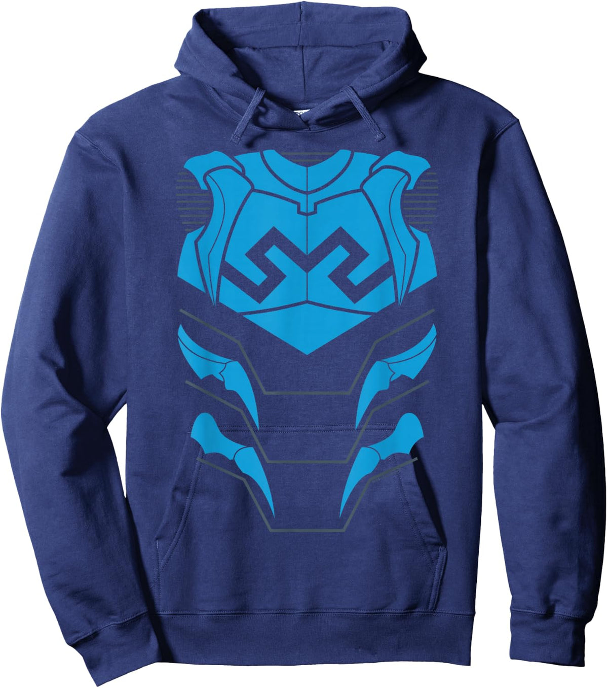 Justice League Blue Beetle Uniform Halloween Costume Hoodie - Hoodie | Navy