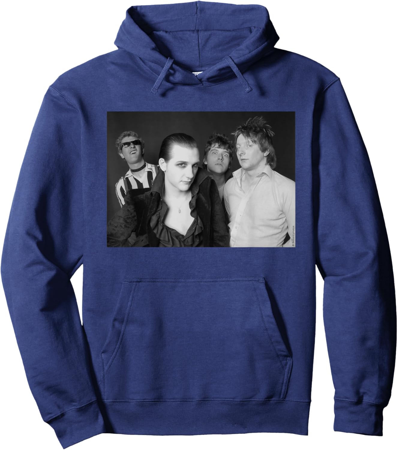 The Damned Band Portrait By Allan Ballard Hoodie - Hoodie | Navy